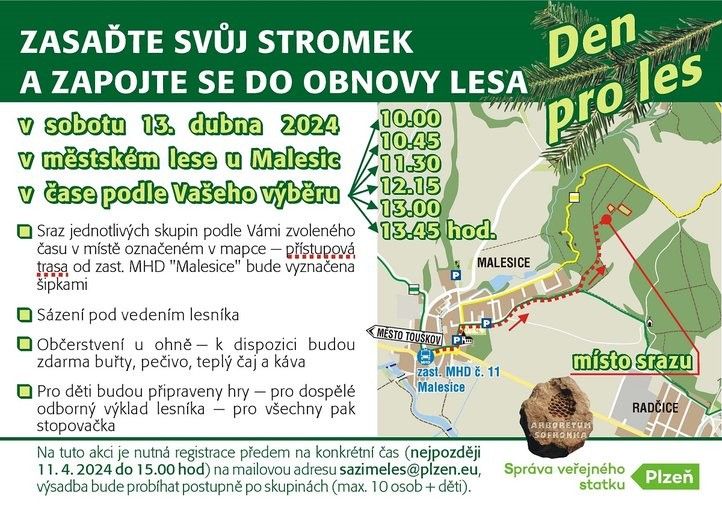 Plakátek. Den pro les. Zdroj: SVSMP 240318_sazeni_lesa_plakatek