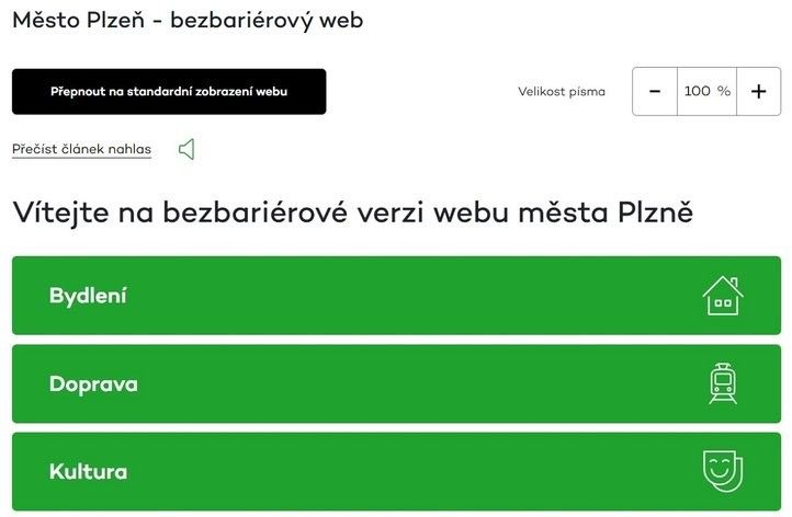Bezbariérové zobrazení webových stránek. Zdroj: SITMP 240905_bezbarierovy_web_01