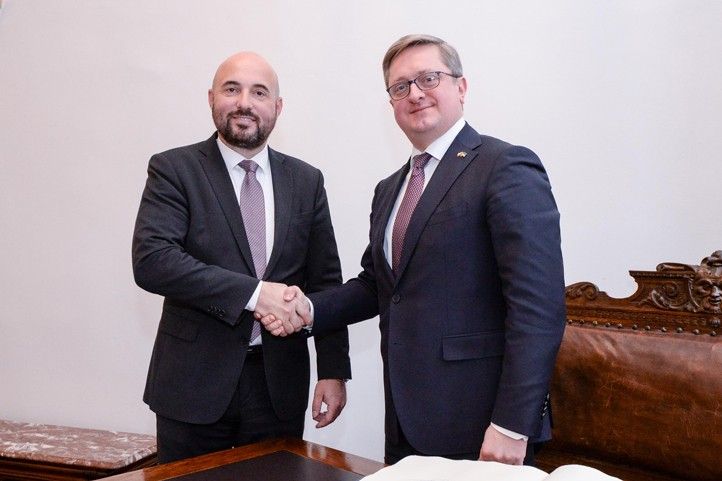 Přijetí na plzeňské radnici (fotografie: M. Pecuch) 250121_Velvyslanec_Ukrajina_5