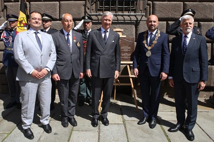 Fotografie: R. Muchka / M. Říský 250506_Slavnosti_svobody_Kral_Belgie_Radnice_2