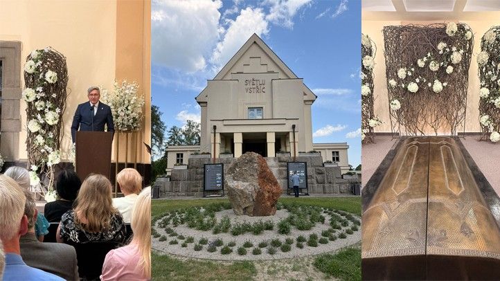 Setkání u příležitosti 100 let historické budovy krematoria Ústředního hřbitova města Plzně (foto: M. Adámková) 260529_Krematorium_1