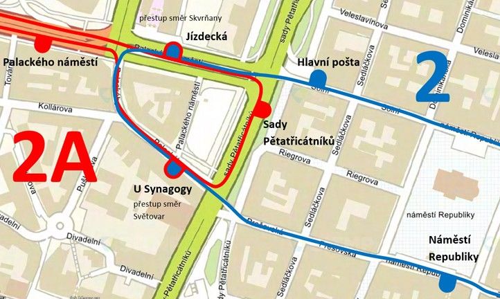 261020_Vyluka_Skvrnany_S35_mapa_prestup_Synagoga
